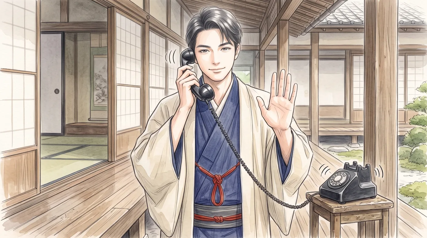 縁側で、切り返す